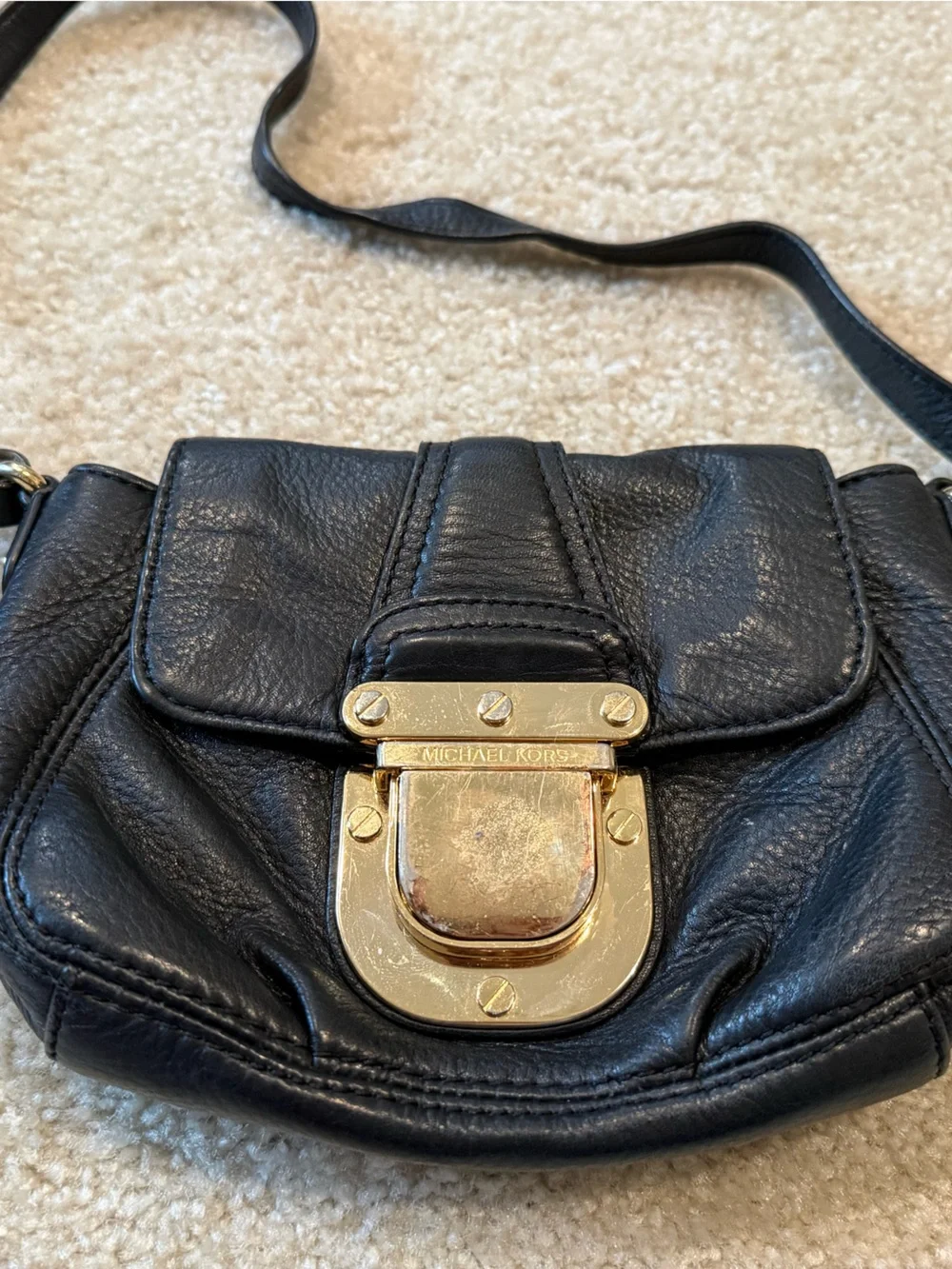 Michael Kors Crossbody Bag with Gold Hardware